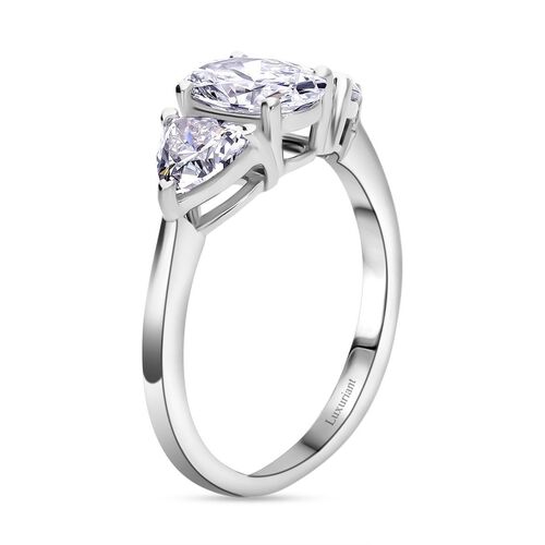 LUXURIANT DIAMOND- SGL zertifizierter VS-EF Labor Diamant Ring in 950 Platin - 2 ct. image number 3