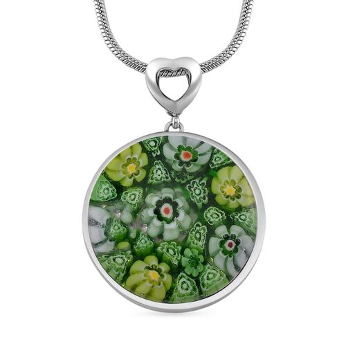 Murano-Stil Glas Schmuckset Reiner Edelstahl