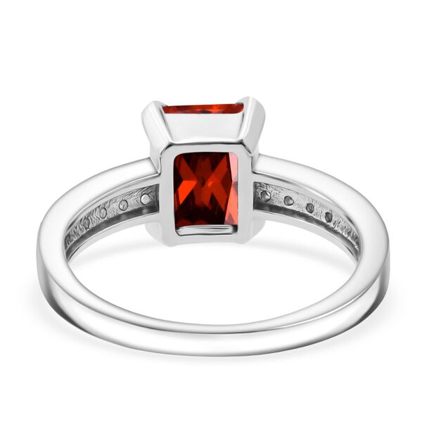 Lustro Stella roter und weißer Zirkonia Ring image number 5