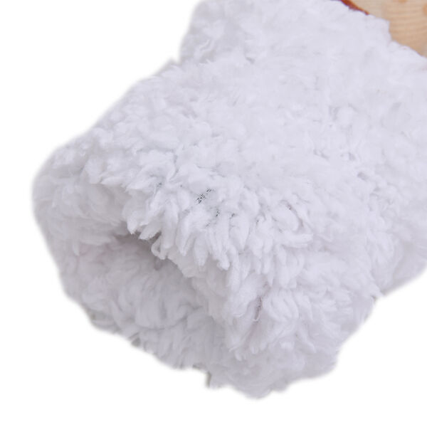 2er-Set W&auml;rmflasche mit Pl&uuml;schbezug, 2000ml und 1 Paar rutschfeste Haus Socken mit Sherpa Futter, Einheitsgr&ouml;&szlig;e 18x32 cm&nbsp; image number 3