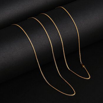 Spiga-Halskette 50cm in 916 Gold