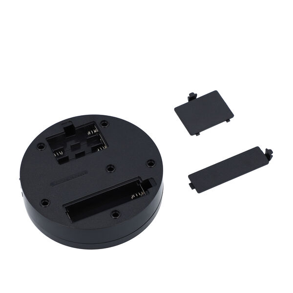 Drehbarer Display-St&auml;nder mit Kristallglas, St&auml;nder Gr&ouml;&szlig;e - 13,5x13,5x3,5 cm, Schwarz & Amethyst image number 5