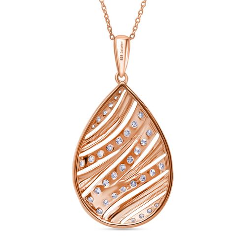 LUXURIANT DIAMOND - Lab Grown Diamant SI-GH Schmuckset, 925 Silber 750 Roségold Vermeil ca. 1,00 ct. image number 2