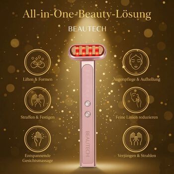 BEAUTECH Gesichts- und Augenmassageger&auml;t 360-Grad mit EMS-Technologie
