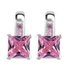 Rosa Zirkonia Ohrringe 925 Silber