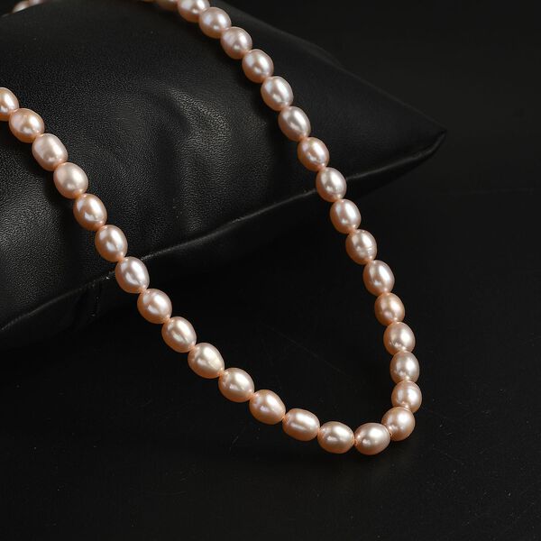 AA lavendel S&uuml;&szlig;wasser Perle 45+5cm Halskette image number 1