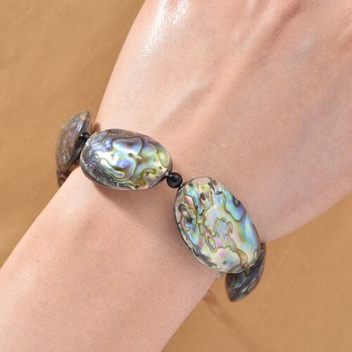 Abalone Muschel Armband ca. 23 cm mit 5 cm Extender, Reine Legierung image number 1