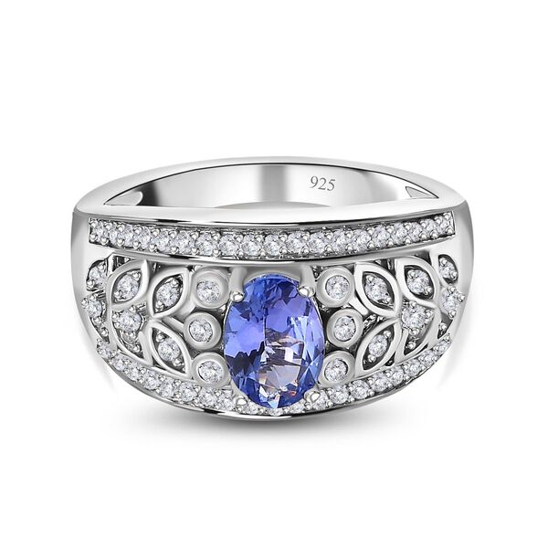 AA Tansanit und Zirkon Ring - 1,66 ct. image number 0