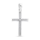 Lustro Stella Weißer Zirkonia Anhänger 925 Silber rhodiniert