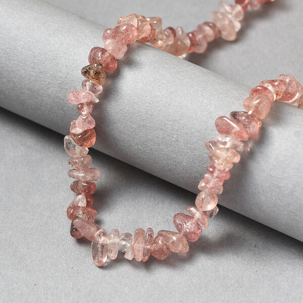 Erdbeer Quarz 76cm Halskette - 321 ct. image number 2