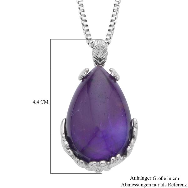 Lila Amethyst Schmuckset ca. 50 cm 316L Edelstahl ca. 55,00 ct. image number 6