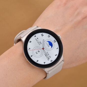 LA99 Smartwatch - 3-in-1 Set, AMOLED Display, Wasserdicht, Bluetooth-Anrufe, GPS-Sportmodi, Gesundheits- und Schlaftracking, OnWear Pro App, CE- & ROHS-zertifiziert, 3,63?cm, Silber