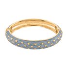 Emaille-Armreif im Punkt-Design, Hellblau, ca. 18,5 cm