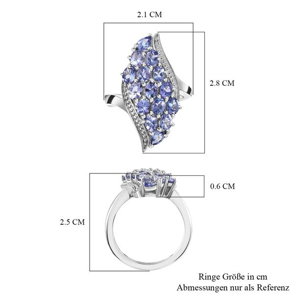 Tansanit Ring - 3,19 ct. image number 7