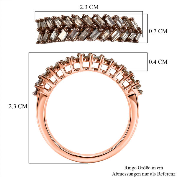 D'Joy nat&uuml;rlicher Champagner Diamant Ring - 0,50 ct. image number 7