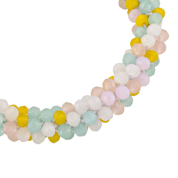 Mehrfarbiges gelbe Kristall flexibles Armband image number 4