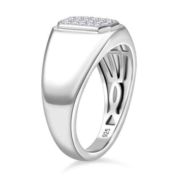 Wei&szlig;er Diamant-Herrenring - 0,25 ct. image number 5