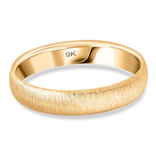 Royal Bali Kollektion- Satinierter Bandring in 375 Gold image number 0