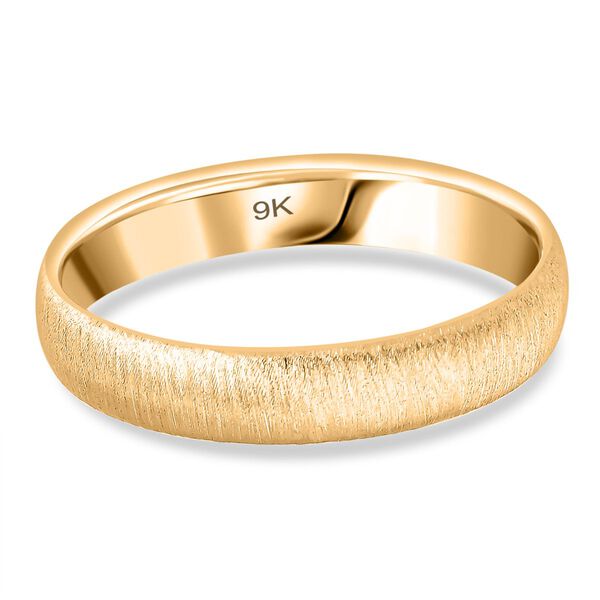 Royal Bali Kollektion- Satinierter Bandring in 375 Gold image number 0