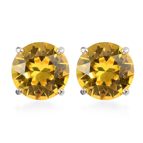 LUSTRO STELLA - österreichische Saphir Kristall-Ohrstecker, 925 Silber platiniert ca. 3,72 ct image number 5