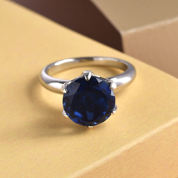 Ceylonfarbener Quarz-Ring, 925 Silber platiniert - 4,18 ct.&nbsp; image number 2