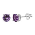 Rosa Amethyst Ohrringe 925 Silber ca. 0.88 ct