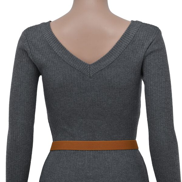 Modischer G&uuml;rtel mit Metallschnalle, gewebt, Kamel image number 2