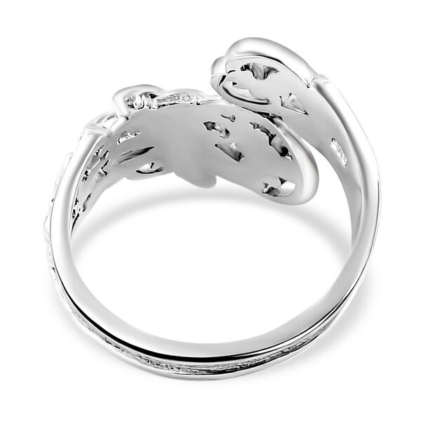 Royal Bali Kollektion- Bypass Ring in 925 Silber image number 4