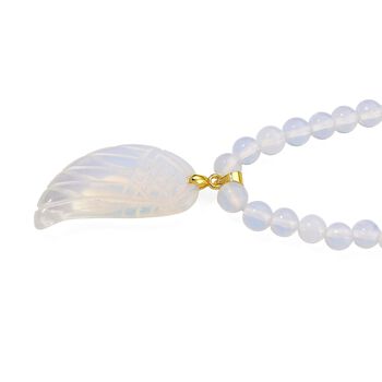 Opalite Halskette Flexibles Reine Legierung gelb vergoldet ca. 110.00 ct