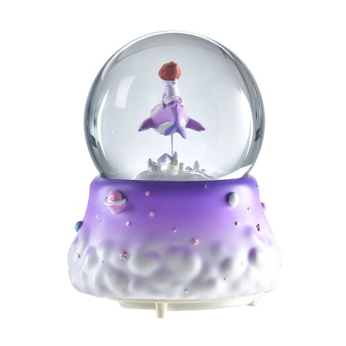 Glitzerkugel mit Musik,lila image number 0