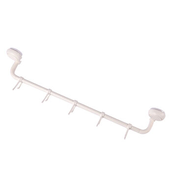 Handtuchhalter mit Drucktastensperren, Wei&szlig;