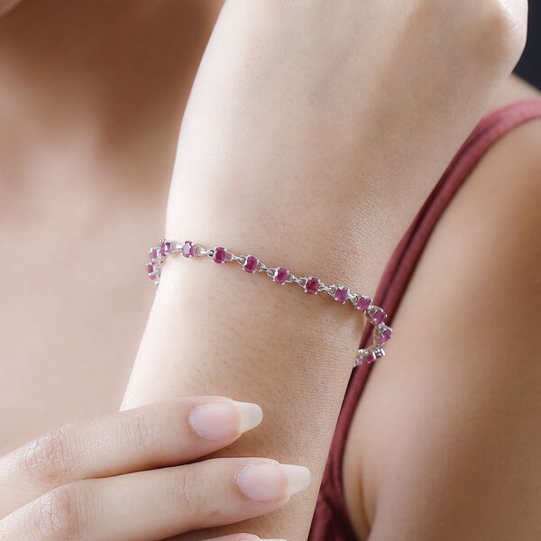 Afrikanisches Rubin-Armband, 19 cm image number 3