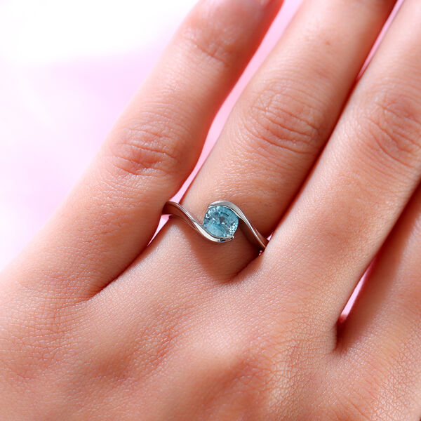 Kambodschanischer blauer Zirkon-Ring - 1,10 ct. image number 3