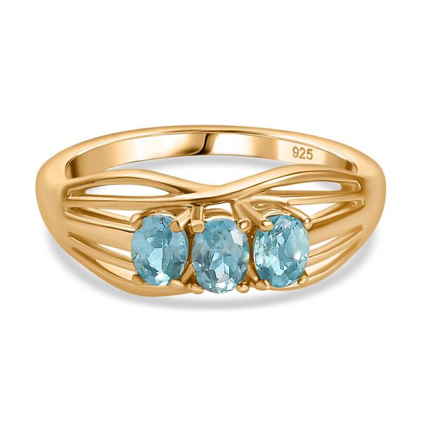 Blauer Apatit-Ring - 0,55 ct. image number 0