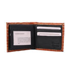 Herrengeldbörse aus echtem Leder mit RFID Schutz und Kroko-Prägung, Dunkelblau image number 2