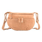 Crossbody Tasche aus 100% echtem Leder, Größe 33x3,8x25,4 cm, Hellbraun