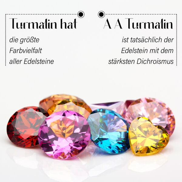 AA Multi-Turmalin und Zirkon Armband, 19 cm - 11,17 ct. image number 4