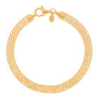 LA BELLA feinstes Italienisches Armband, 925 Silber vergoldet ca. 19 cm ca. 6,00g