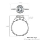 LUSTRO STELLA Weißer Zirkonia Ring 925 Silber platiniert  ca. 2,05 ct image number 6