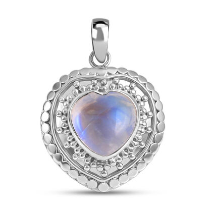 D'Joy Royal Bali Premium Regenbogen Mondstein Anh&auml;nger 925 Silber ca. 6.88 ct