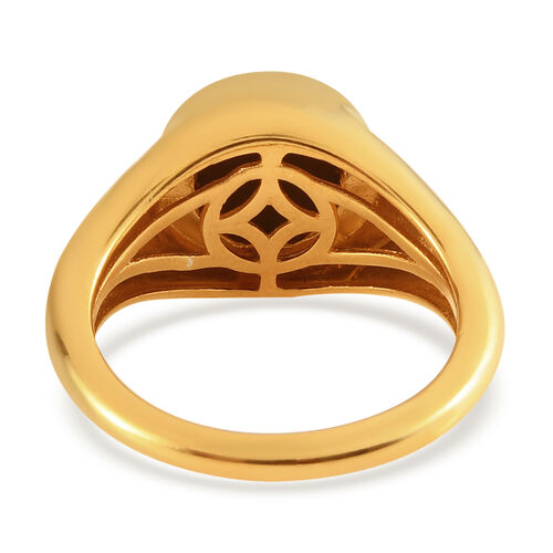 Ammolit Ring 925 Silber Gelbgold Vermeil  ca. 2,04 ct image number 6