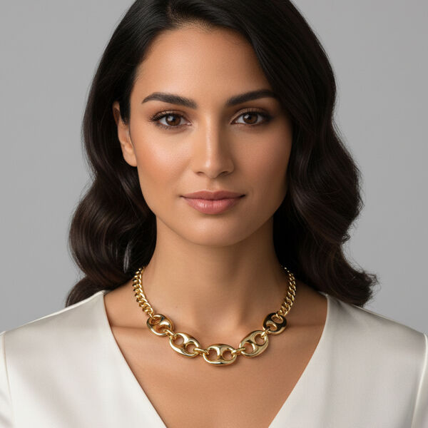 Gelb Halskette ca. 50 cm + 5 cm Extender, ca. 94,50g image number 2