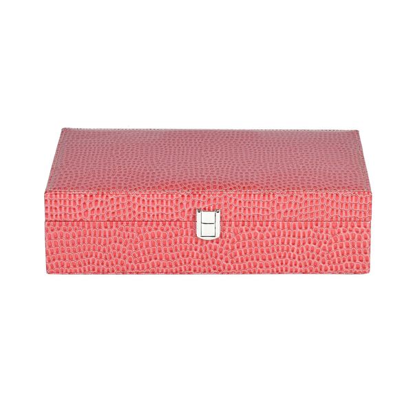 Premium Schmuckbox mit Silberpoliertuch, 32x20x8,7 cm, Rosa image number 9