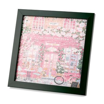 LIVMORE DIY Bilderrahmen Puzzle Bastelset 169 teilig Vintage Architektur Motiv 18.1 x 13 x 18.1 cm Rosa
