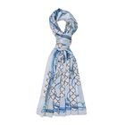 LA MAREY 100% Maulbeeren-Seidenschal, 55x170 cm, Gürtel