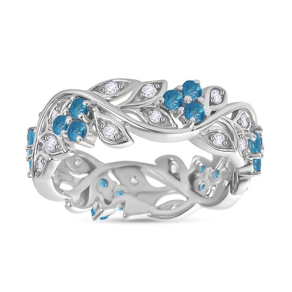 ALLORO AA Neon Apatit und Zirkon Ring - 0,99 ct. image number 4