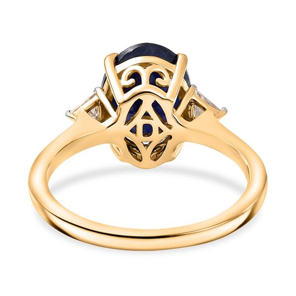 D'Joy Masoala Saphir und Moissanit Ring - 4,15 ct. image number 6