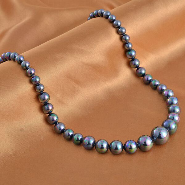 Tahitifarbene Muschelkernperle Halskette ca. 50 cm image number 2