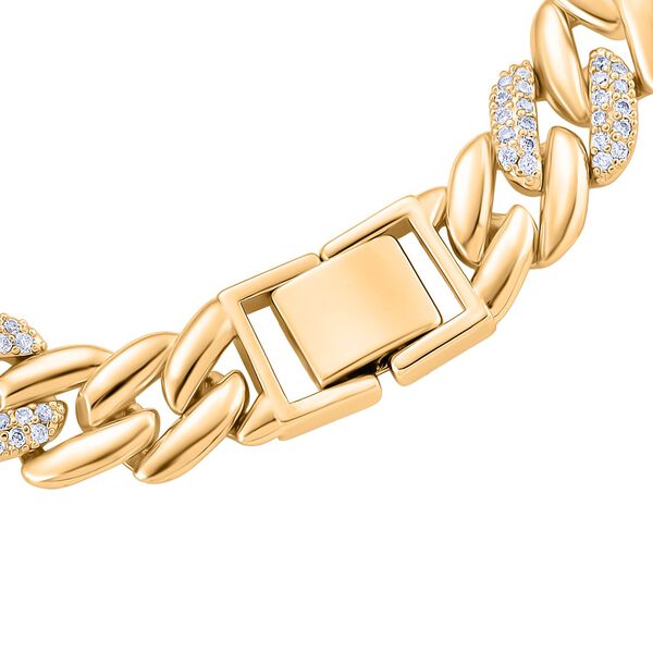 Weißer Zirkonia Armband ca. 18.5 cm Nickelfreies Messing image number 3