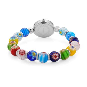 STRADA flexible mehrfarbige Armbanduhr im Murano-Stil, Japanisches Uhrwerk